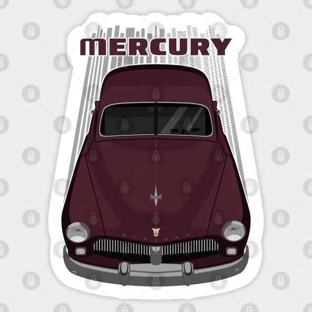 Mercury Coupe 1949 - Maroon Sticker by V8social